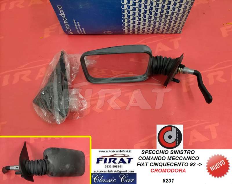 SPECCHIO FIAT CINQUECENTO 92 -> SX (CROMODORA)